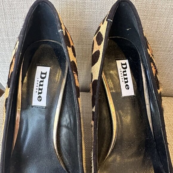 Dune London Bellini Heels Womens 39 Cheetah Leopard Print Sexy Blue Colorblock‎ - Picture 4 of 9